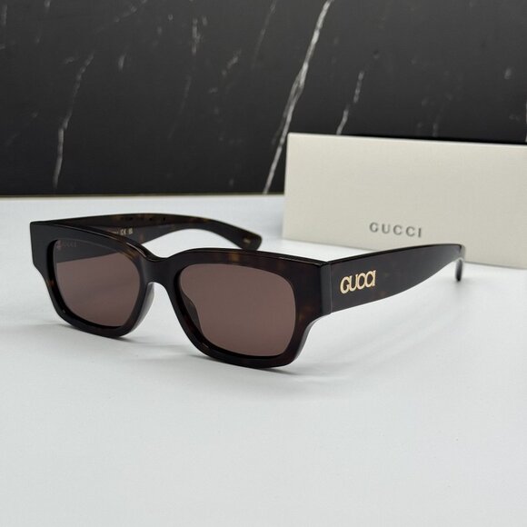 NEW GUCCI GG1794S 002 HAVANA BROWN UNISEX GUCCI SUNGLASSES - Picture 1 of 10
